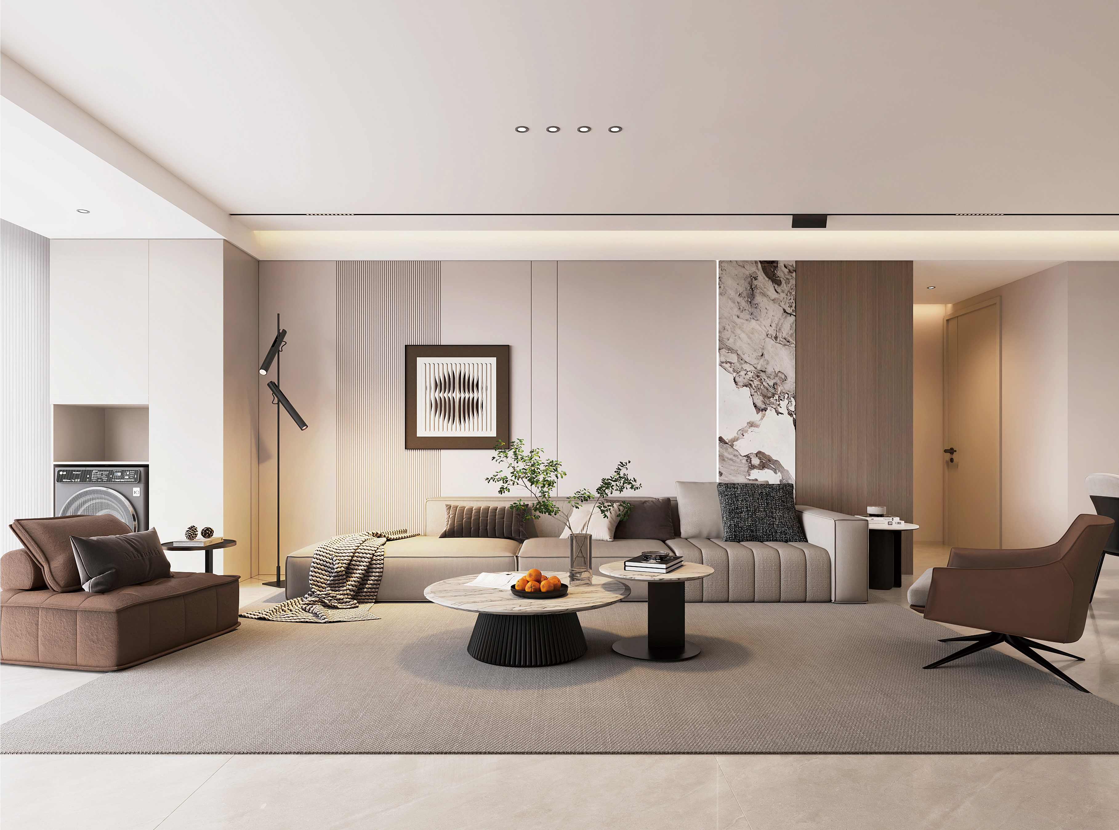 中房花語軒 | 超有腔調(diào)的137㎡現(xiàn)代風(fēng)，審美無敵了！