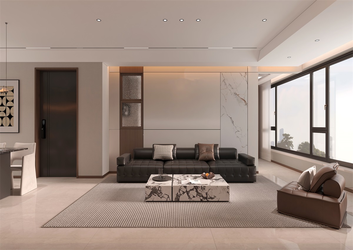 玉庭華府131㎡ | 現(xiàn)代意式+美拉德色系，濃郁棕調(diào)的電影氛圍直接封神！