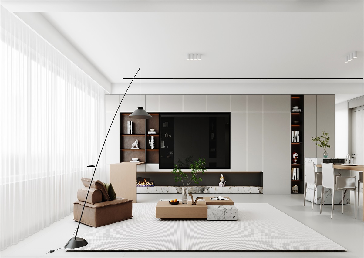 中海華樾143㎡ | 三口之家的極簡(jiǎn)主義，審美+功能雙雙在線！