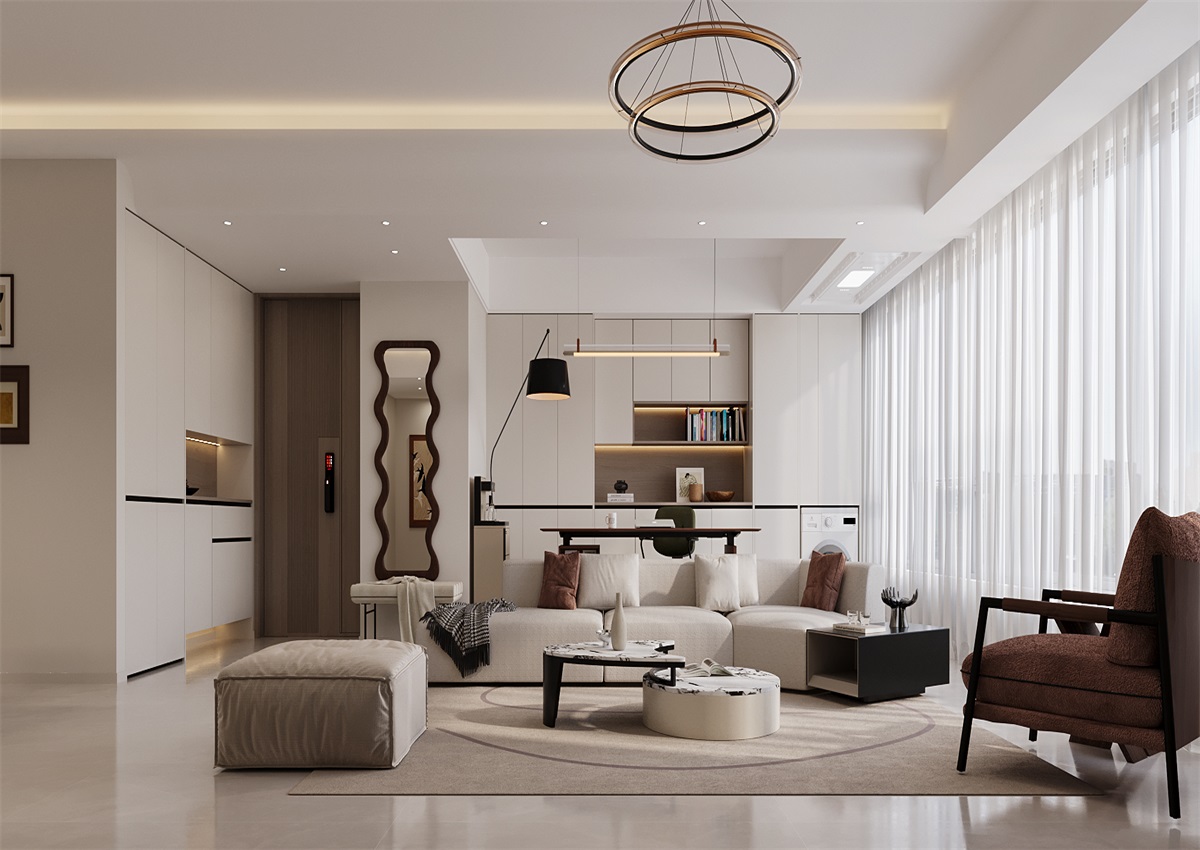 中海尚學(xué)府135㎡ | 為什么都喜歡奶油風(fēng)？看完她家我知道了