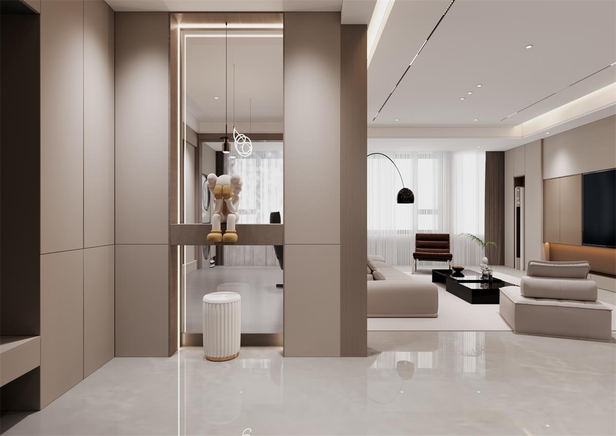 玉庭華府146㎡ | 自帶高級(jí)感的意式極簡(jiǎn)家，一進(jìn)門就想哇塞！