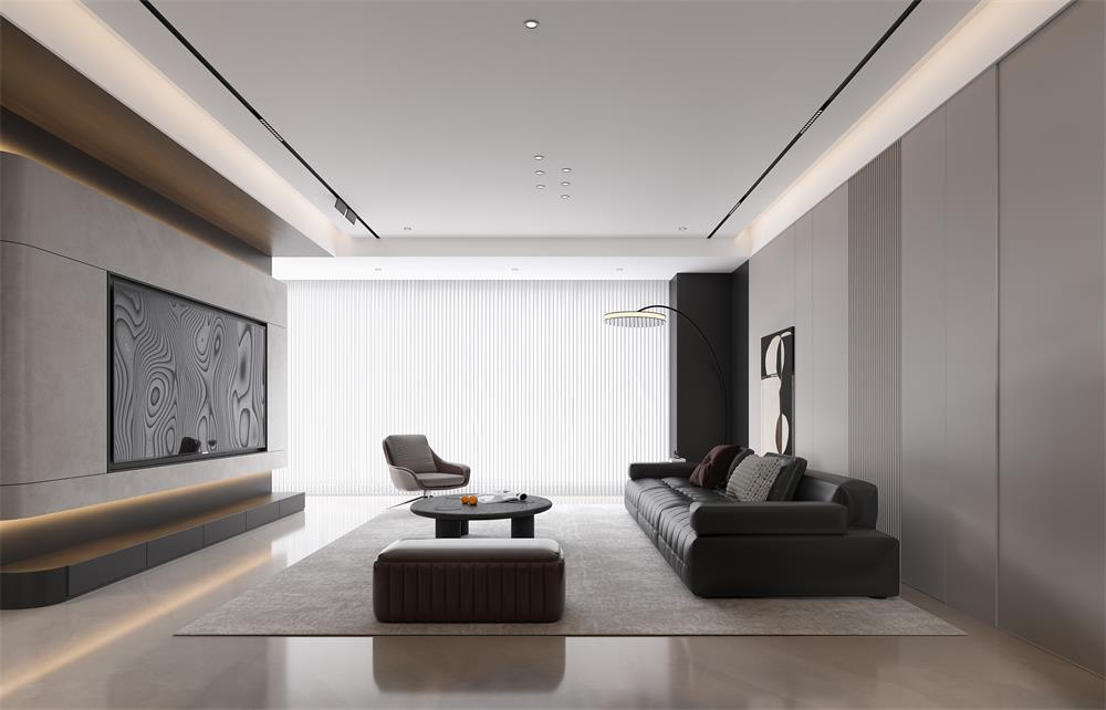 中海華樾133㎡ | 看不膩的「黑白極簡」王炸組合！高級感原地封神！