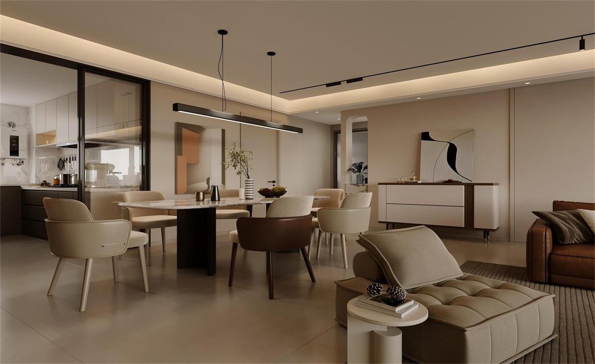 中海華樾 | 現(xiàn)在裝修都內(nèi)卷成這樣了？！從玄關(guān)就開始美哭的143㎡現(xiàn)代風(fēng)