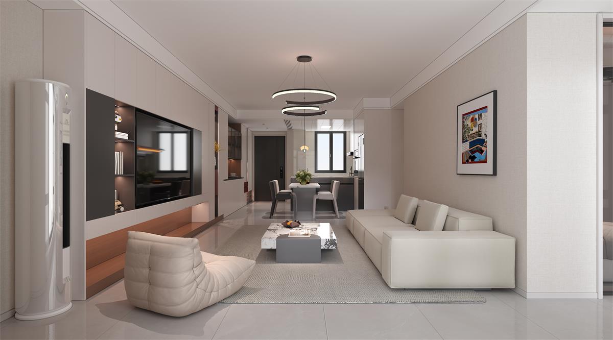 星耀閱海 |123㎡小三居極限改造！整墻收納柜+開(kāi)放式餐廚，空間翻倍還顯大！