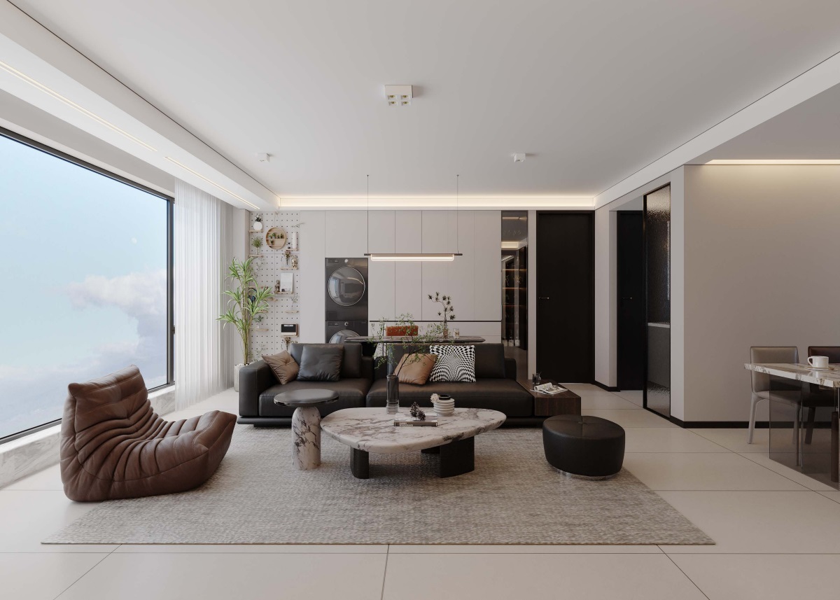 光耀上院128㎡ | 高效“去班味”的舒適現代風！開啟治愈系慢生活~