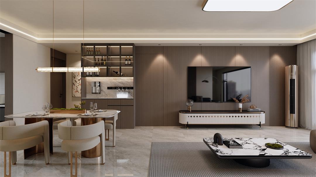 中海觀(guān)園132㎡ | 拯救審美疲勞！暖棕意式風(fēng)的家，溫暖又松弛