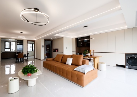 實(shí)景首發(fā) | 不做網(wǎng)紅造型！這套133㎡簡約風(fēng)的家，治愈往后余生~